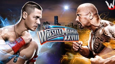 Wrestlemania 28 John Cena Vs The Rock Match Card Gif - 686x384 ...