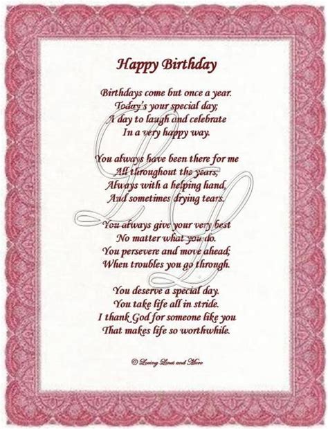 The 25+ best Birthday poems ideas on Pinterest | Poems for birthdays, Inspirational birthday ...