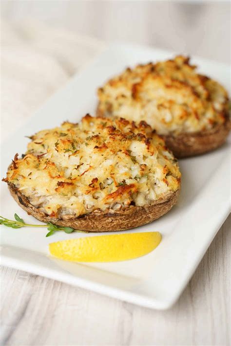 Crab-Stuffed Portobello Mushrooms