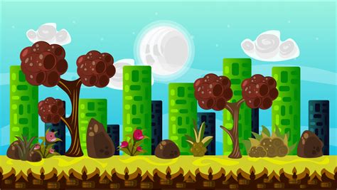 2D VECTOR GAME BACKGROUND 3 | GameDev Market