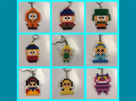 Perler Bead Keychains - Etsy