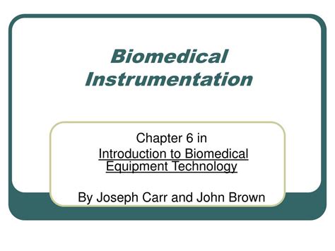 PPT - Biomedical Instrumentation PowerPoint Presentation, free download - ID:190908