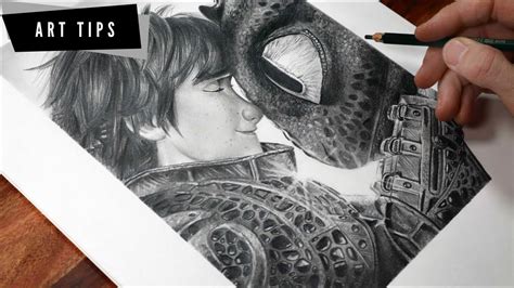 Toothless Drawing Of Hiccup