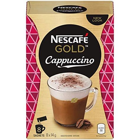 Nescafé Gold Cappuccino, Instant Coffee Sachets, 8 x 14 g (Pack Of 6 ...