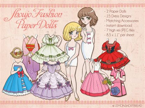 Printable Paper Dolls Fashion Digital Download, Children's Crafts Toys ...