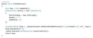 Using Blob Leases to Manage Concurrency with Table Storage – Azure From The Trenches