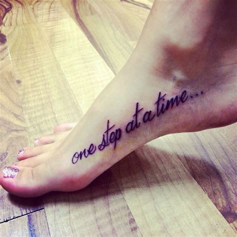 One step at a time tattoo, my very first tattoo and personal pin.-ALF | First time tattoos ...