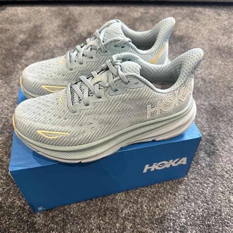 Women’s Hoka Clifton 9 cloud blue and ice flow -... - Depop