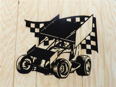 Sprint Car Racing Metal Wall Art | Etsy