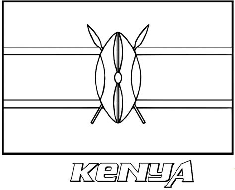 Kenyan Flag Coloring Page | The Best Porn Website