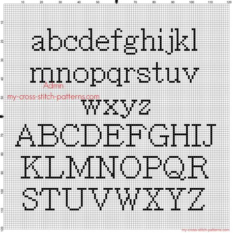 Alphabet Cross Stitch Patterns