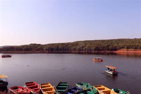 Venna lake, Mahabaleshwar editorial stock image. Image of exposure ...