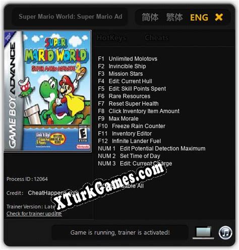 Super Mario World: Super Mario Advance 2: Cheats, Trainer +15 CheatHappens.com » XTurkGames.COM