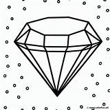 Diamond coloring Page For jewelry Download Or Print Free sketch template