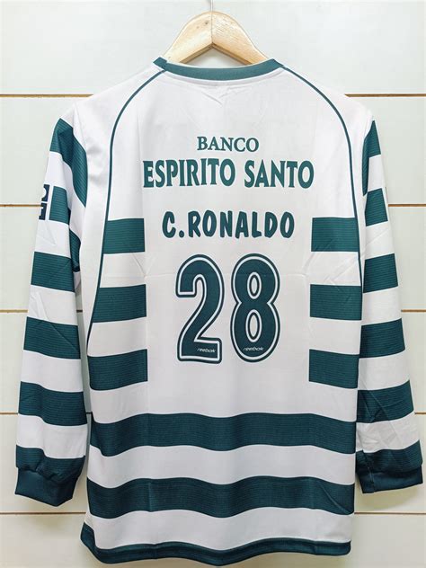 SPORTING LISBON RETRO 2002-03 HOME RONALDO FULL SLEEVE – focusotp