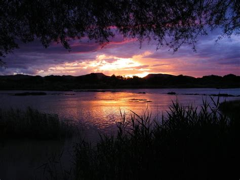 Purple Sunset over Lake · Free Stock Photo