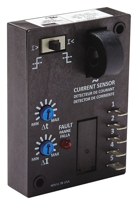 DAYTON Current Sensing Relay, 120V AC Input or Control Voltage, 10A @ 240V AC Contact Rating ...