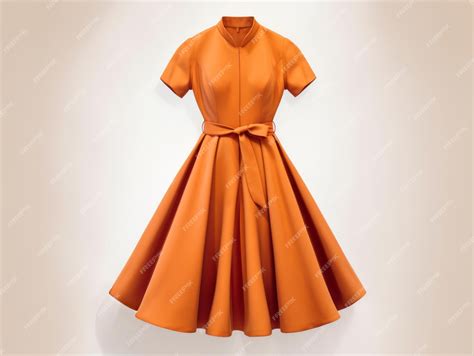 Premium AI Image | Orange womens outfit for female fashion