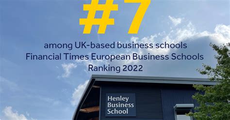 Henley Business School ranked 7th in the UK… | Henley Business School