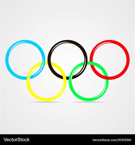 Olympic rings Royalty Free Vector Image - VectorStock