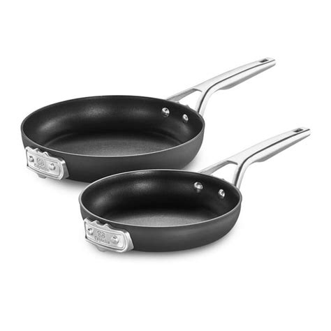 Calphalon Premier Space -Saving Hard-Anodized Nonstick Cookware, 8-Inch and 10-Inch Fry Pan ...