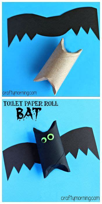 Toilet Paper Roll Bat Art Project #Halloween craft for kids ...