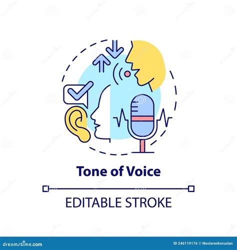 Tone of voice concept icon stock illustration. Illustration of ...