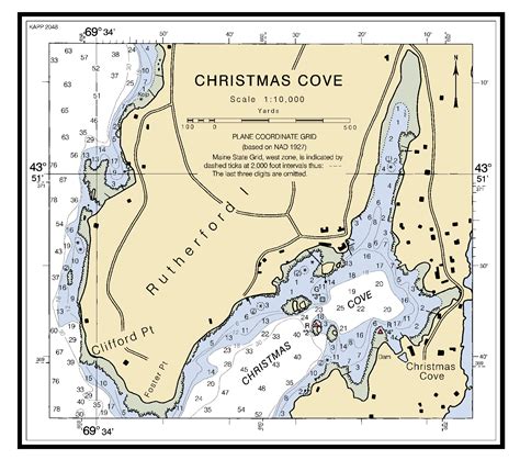 CHRISTMAS COVE INSET ME nautical chart - ΝΟΑΑ Charts - maps