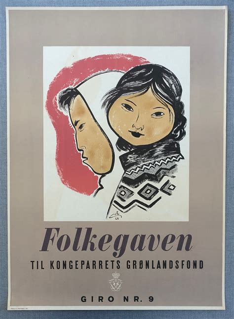 1952 A Portrait of Greenland - Original Vintage Poster – Out of Copenhagen