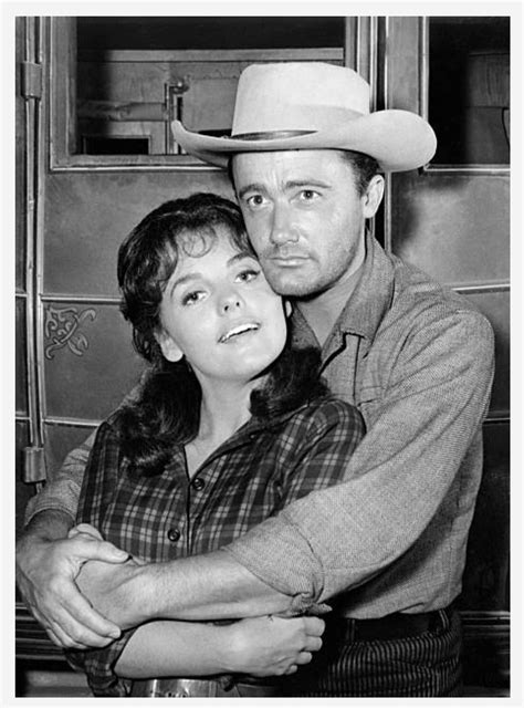 Dawn Wells & Robert Vaughn in Bonanza, season 4, episode 6, The Way Station, 10/28/1962 ...