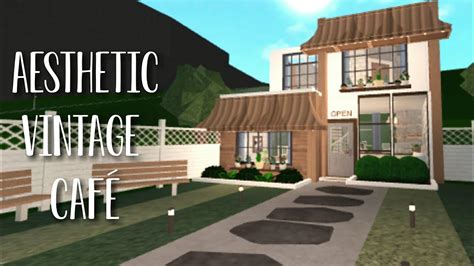 Vintage Café Build | Bloxburg (tour) - YouTube