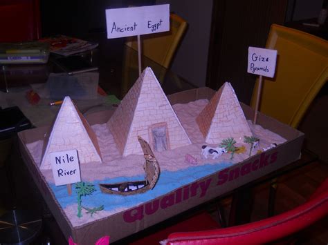 The Great Pyramid of Giza school project | Pyramid school project, Ancient egypt projects, Egypt ...