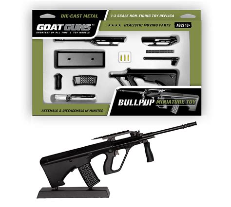 Buy GoatGuns Miniature Bullpup Model Black | 1:3 Scale Die Cast Metal Build Kit Online at ...