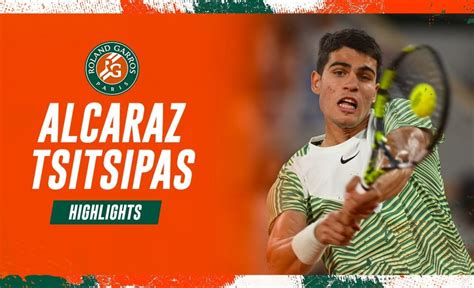 Carlos Alcaraz vs Stefanos Tsitsipas - Quarterfinals Highlights I ...