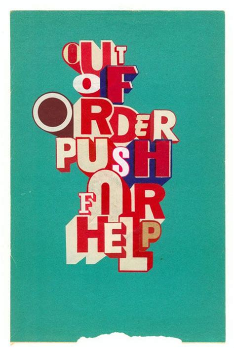 Out of Order by Greg Lamarche (2007) Graphic Design Letters, Graphic Design Typography ...