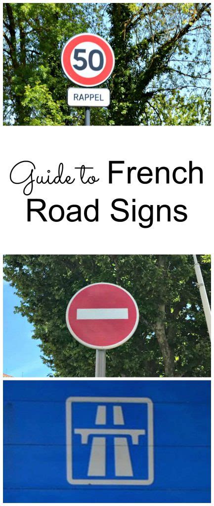 Easy Guide to Understanding French Road Signs