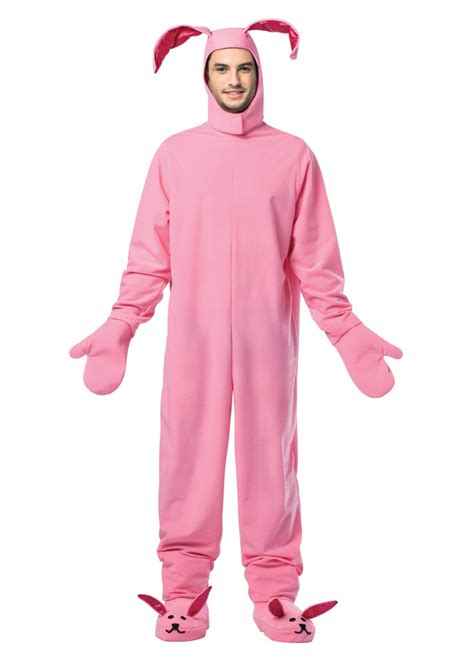 Mens Pink Bunny Costume - Animal Costumes