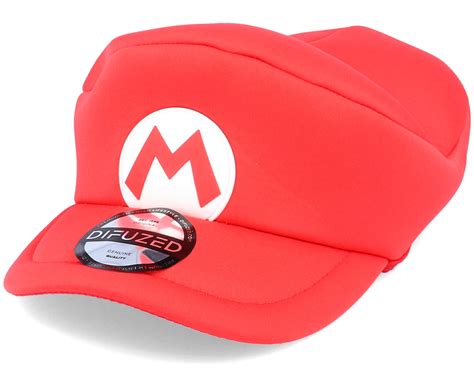 Kids Nintendo Super Mario Hat Red Flexfit - Difuzed Caps | Hatstore.no