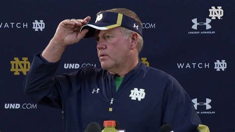 Brian Kelly Press Conference Aug 24th - YouTube