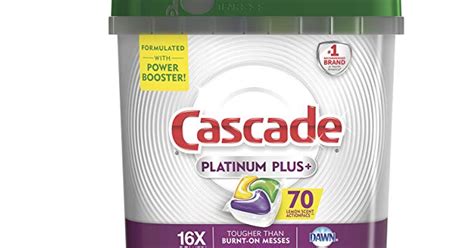 70ct Cascade Platinum Plus Dishwasher Detergent Actionpacs $13.99 ...