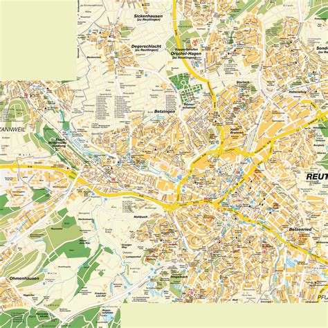 Map Reutlingen, Germany. Maps and directions at hot-map.