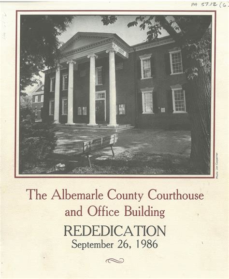 Albemarle County collection - Courthouse and Courts - The Albemarle ...