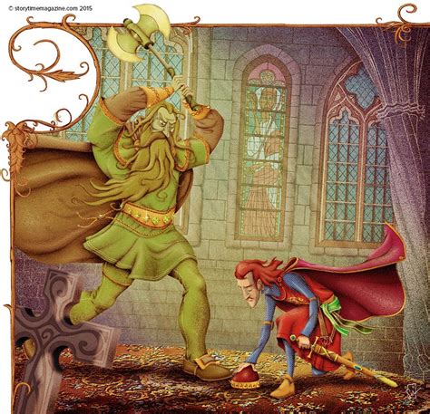 Wonderful illustrations for Sir Gawain and The Green Knight by Oscar Senonez In Storytime - out ...