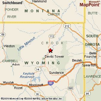 Hulett, Wyoming Area Map & More