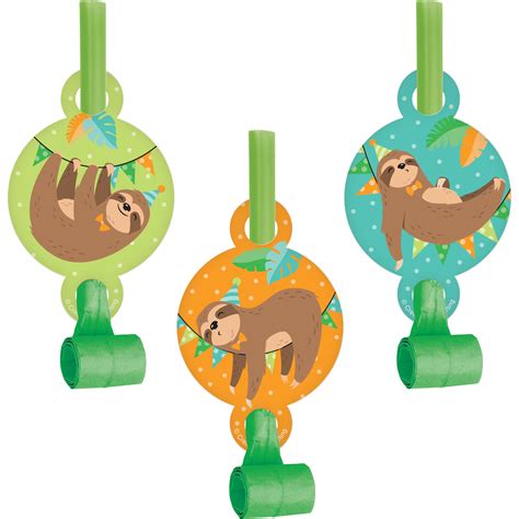 Sloth Favors Sloth Party Favors Kids Tropical Birthday - Etsy New Zealand