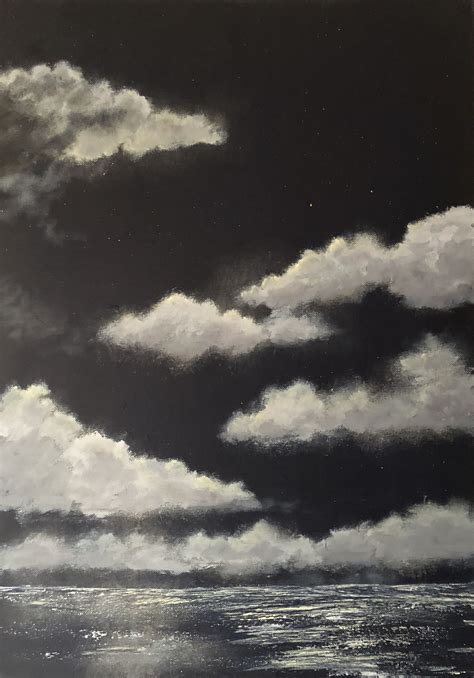 Night sky Cloud painting Art Cloud Painting Art, Night Sky Painting ...