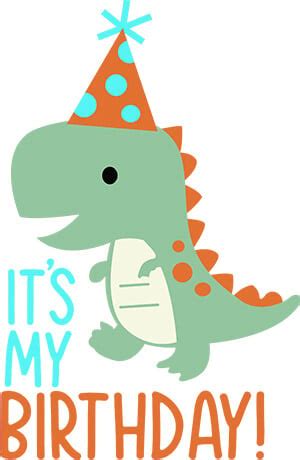 Dinosaur Birthday SVG - Free SVG Files