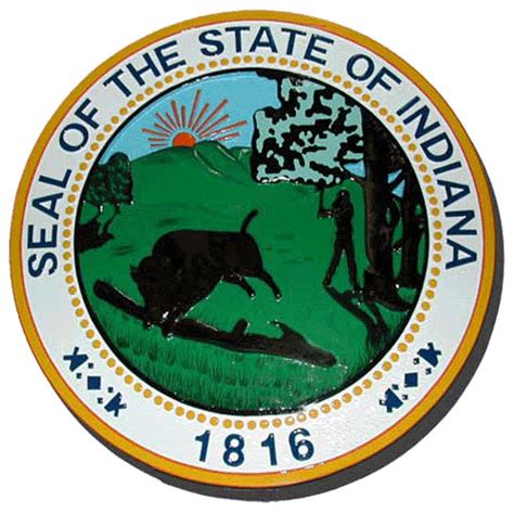 Indiana State Seal Plaque – American Plaque Company – Military Plaques ...