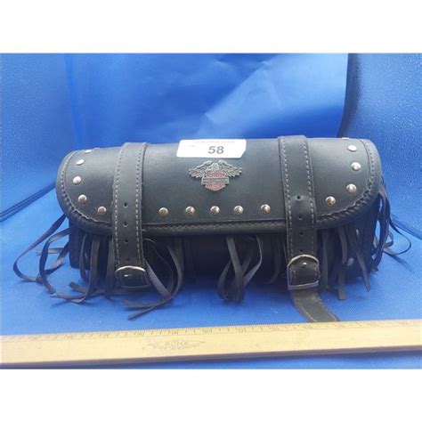 VINTAGE HARLEY DAVIDSON LEATHER TOOL BAG