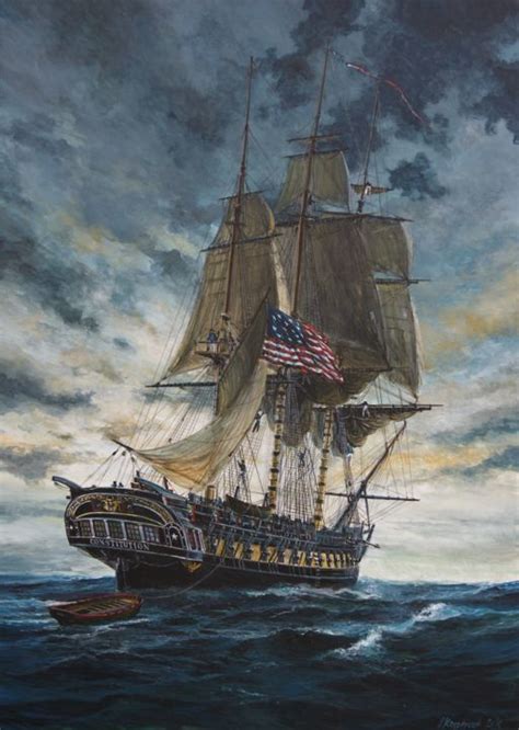 Uss Constitution 1812, Painting by Łukasz Kasperczyk | Artmajeur